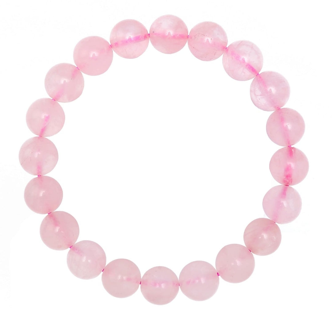 Natural Rose Quartz Beaded Bracelet